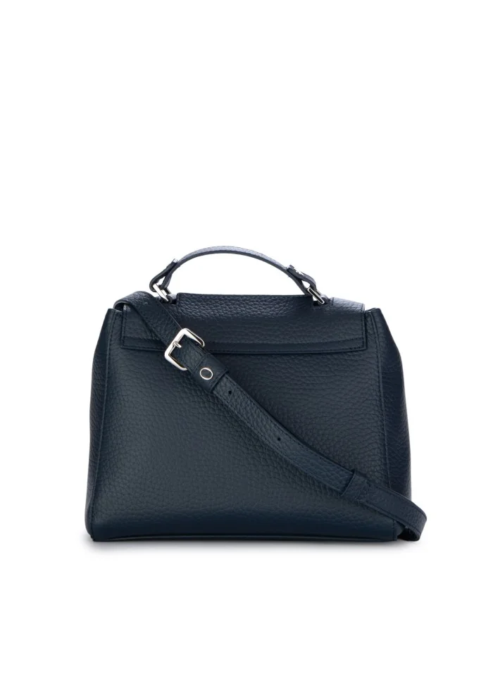 damen handtasche orciani sveva soft kleine navy blau