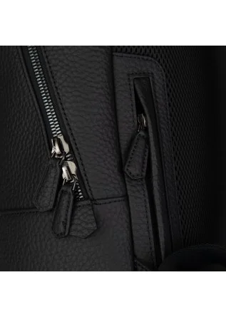 GIANNI CHIARINI | RUCKSACK GENARBTE LEDER SCHWARZ