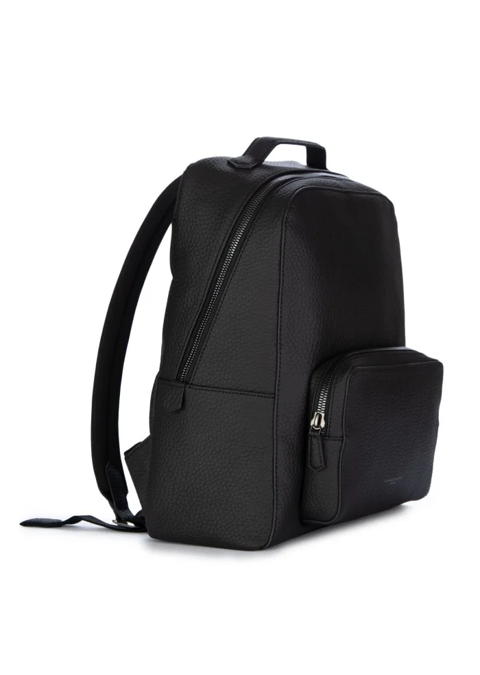 backpack gianni chiarini grained leather black