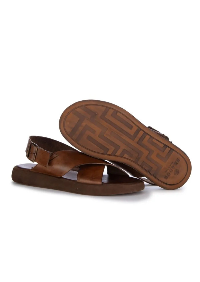 mens sandals brador oscar mat t capo mahogany brown