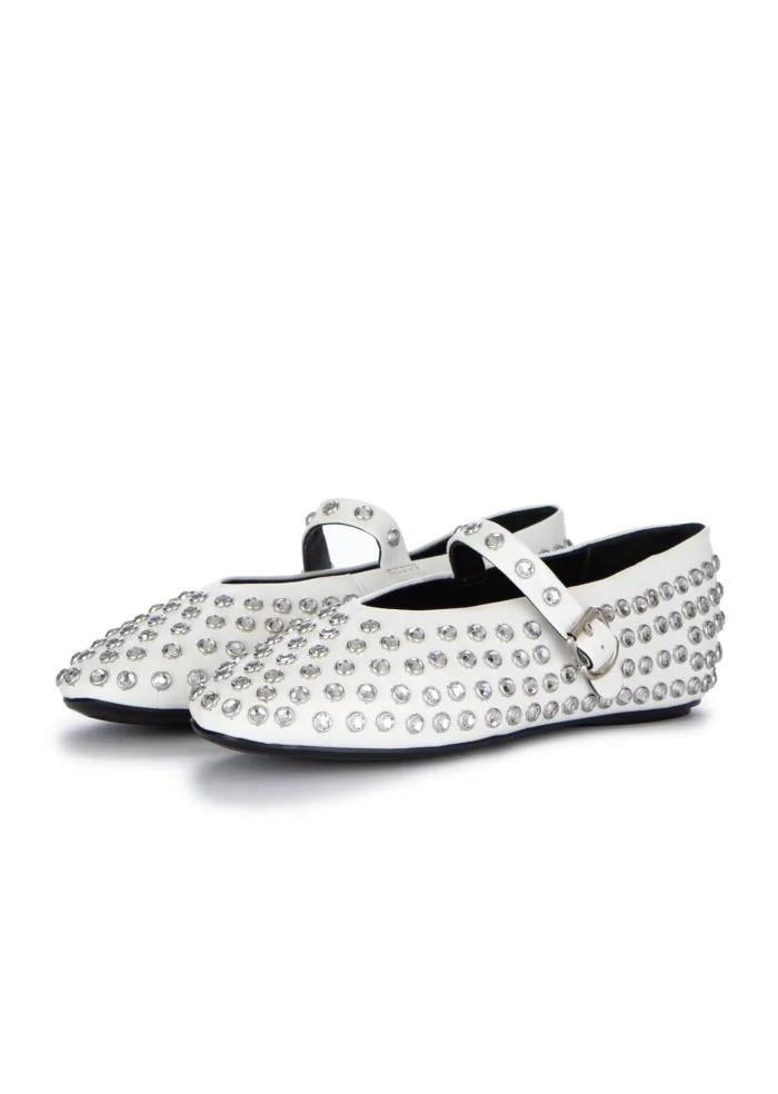 damen ballerinas ekp parigi weiss