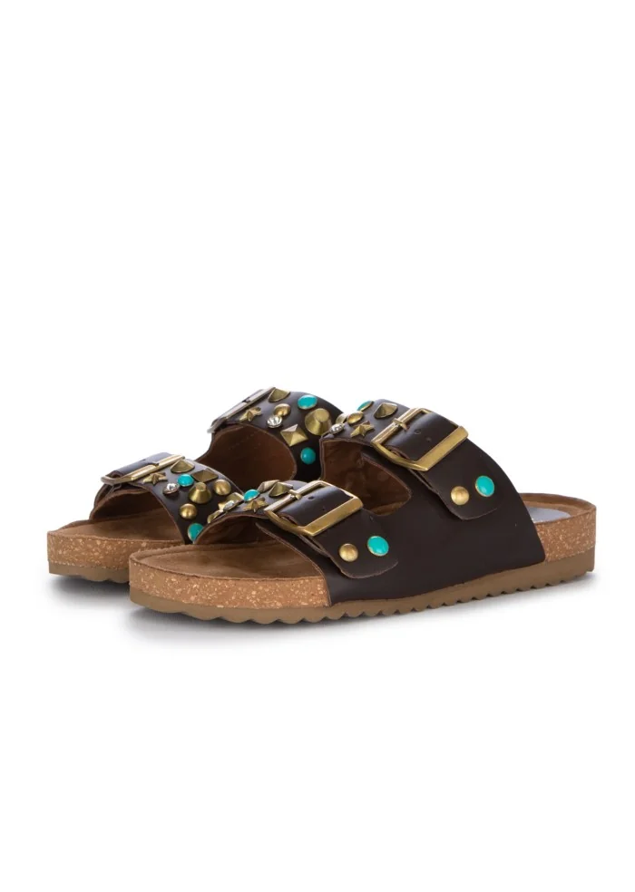 damen sandalen ekp birky braun