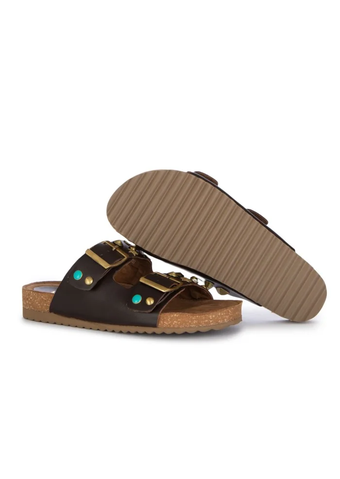 damen sandalen ekp birky braun