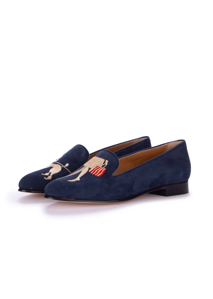 damen ballerinas roma tiffany wildleder blau