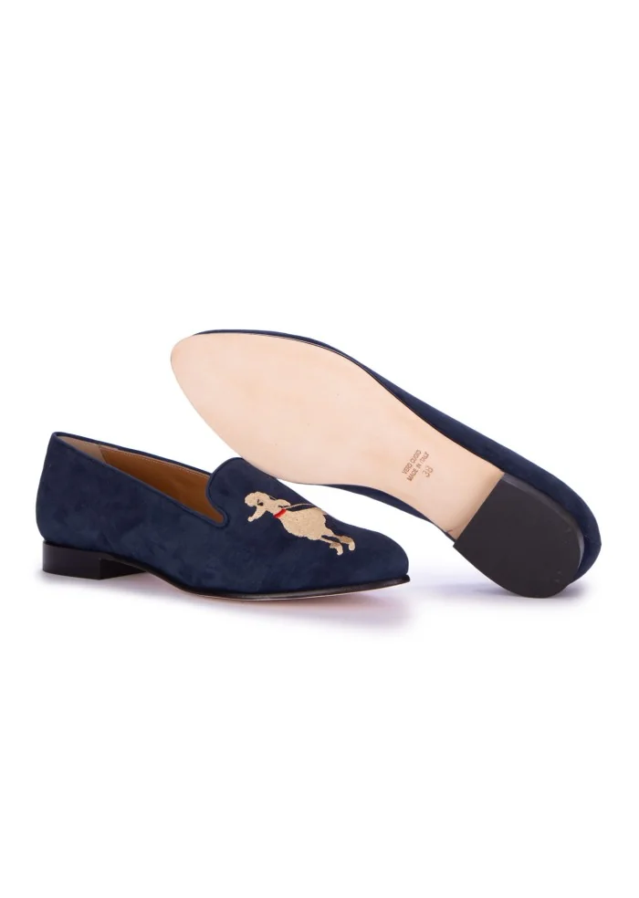 damen ballerinas roma tiffany wildleder blau