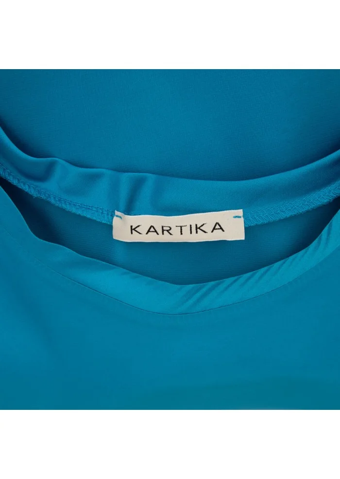 camicia donna kartika maniche ampie acqua marina