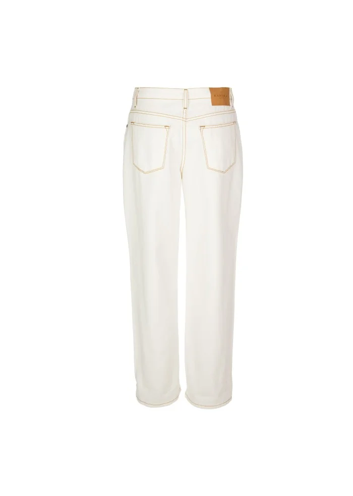 womens jeans kartika contrast stitching white