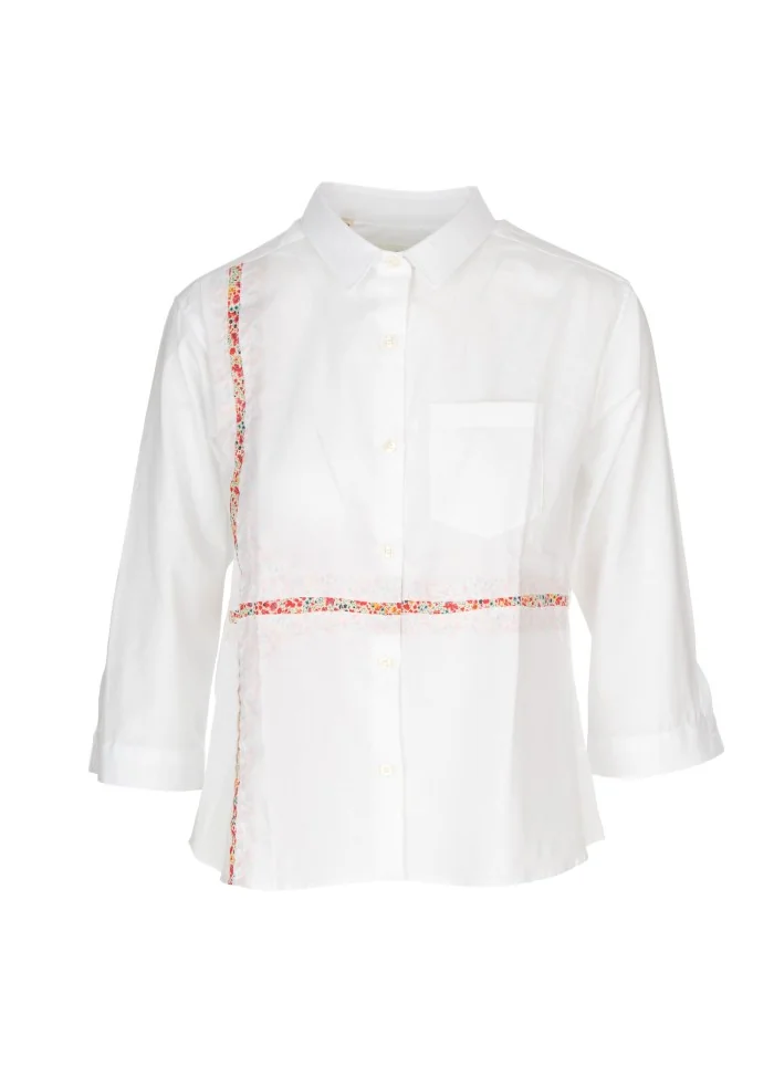 LIBERTY ROSE | CAMICIA CLAUDIA COMME BIANCO MULTICOLOR