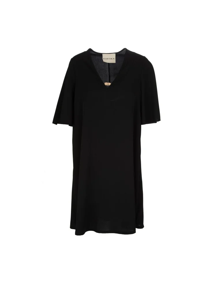 womens dress kartika v neck black