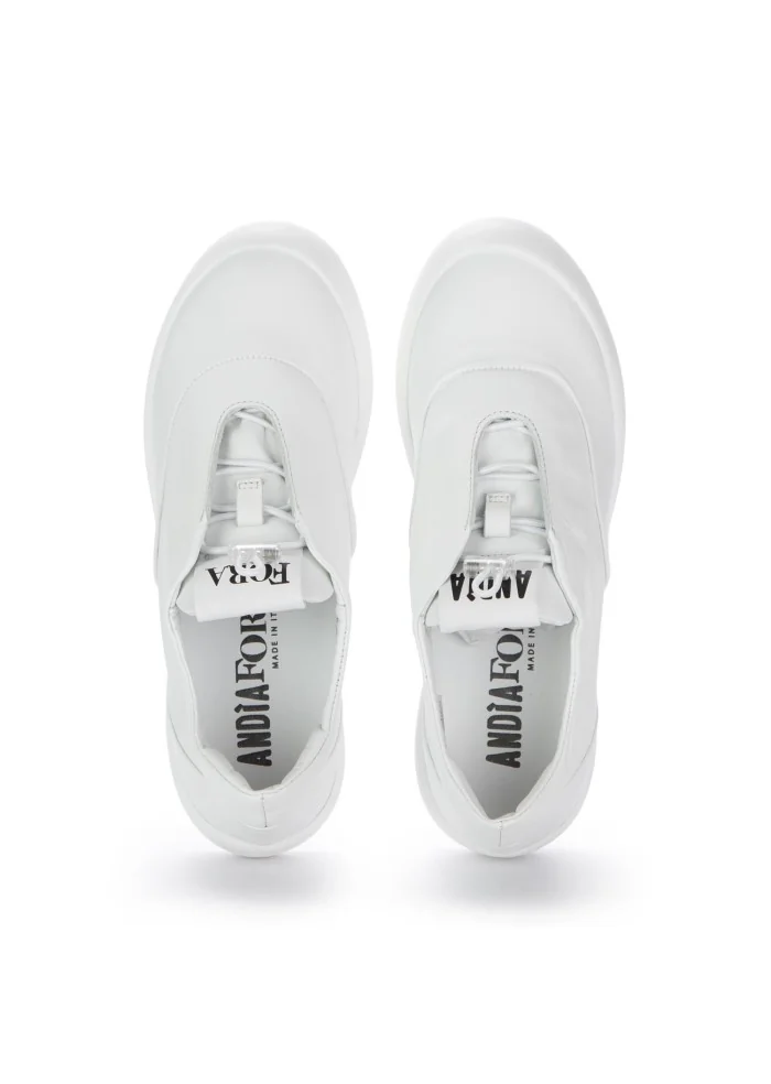 sneakers slip on donna andia fora nina dreamer bianco