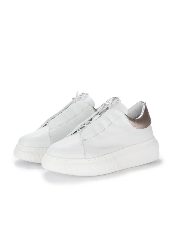 sneakers slip on donna andia fora libi cut dreamer bianco