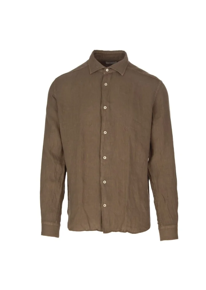 mens shirt mastricamiciai luca brown