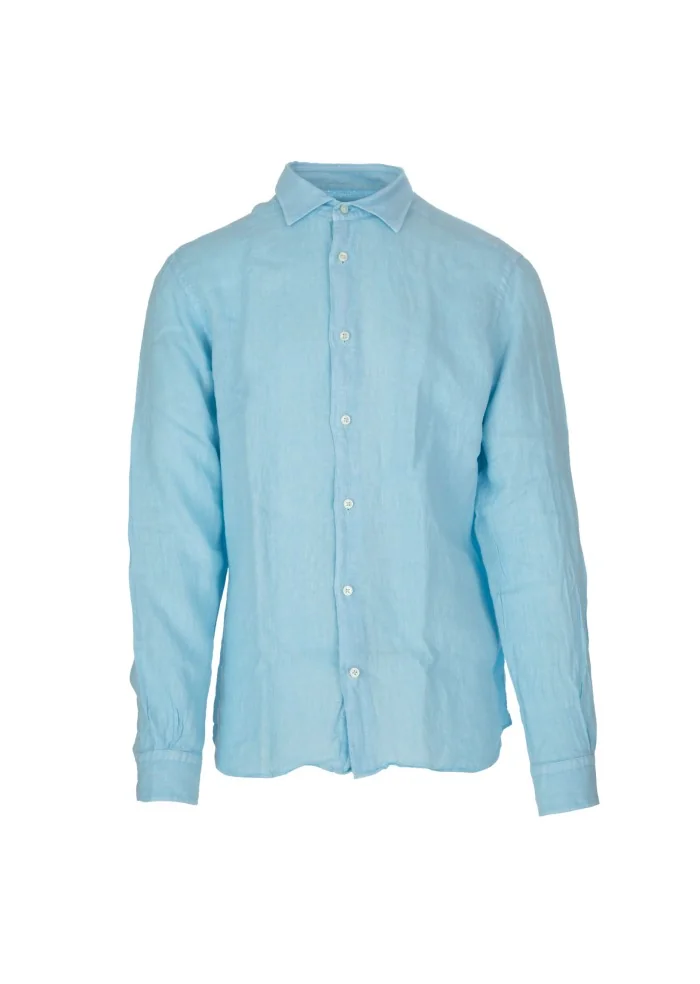 mens shirt mastricamiciai luca light blue