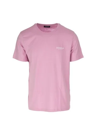 herren t shirt dondup klassischem logo rosa