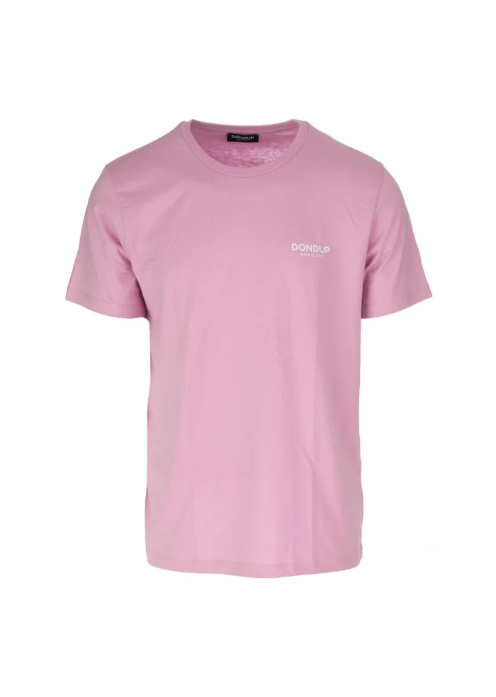 DONDUP | T-SHIRT LOGO CLASSICO ROSA