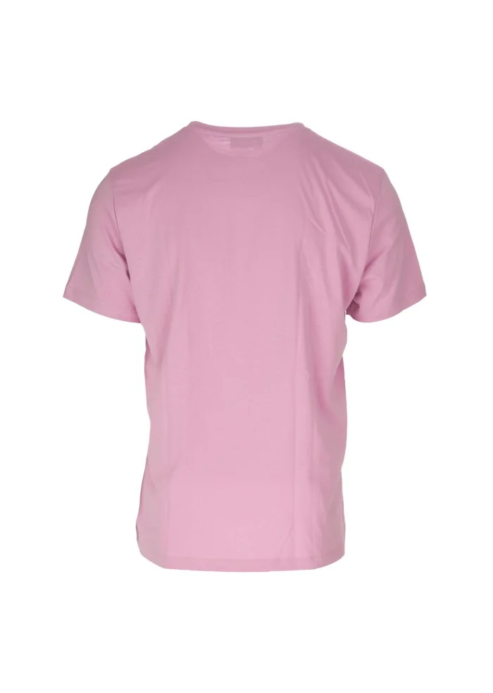 herren t shirt dondup klassischem logo rosa