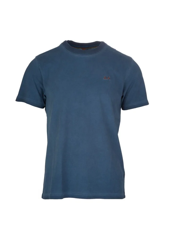 herren t shirt sun68 special dyed blau