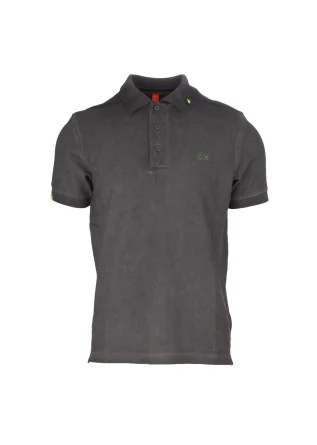 mens polo sun68 special dyes grey