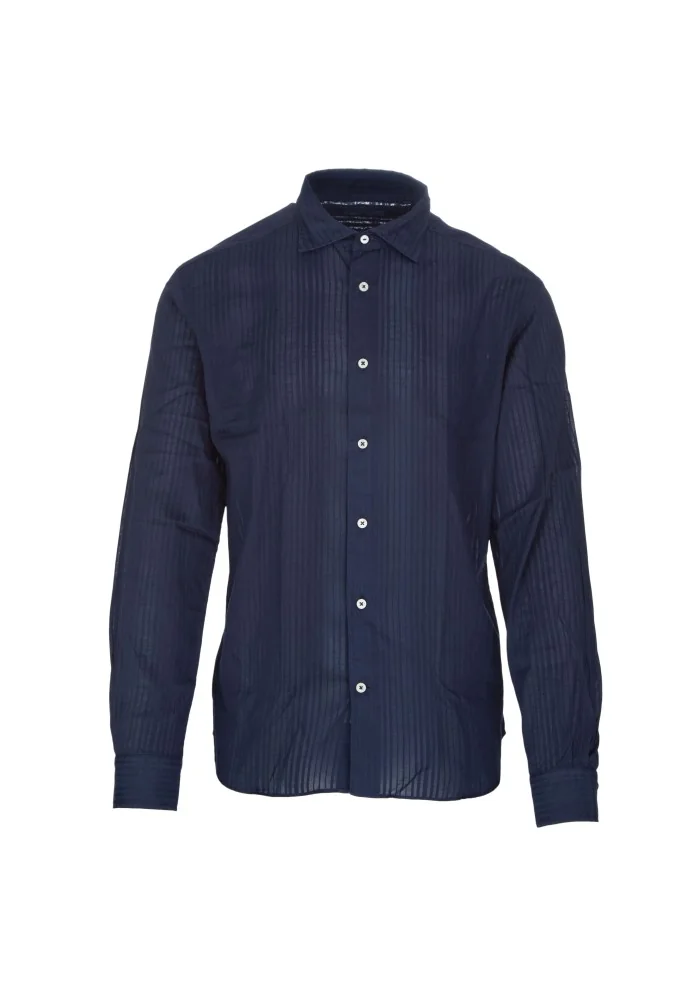 camicia uomo mastricamiciai luca cotone blu