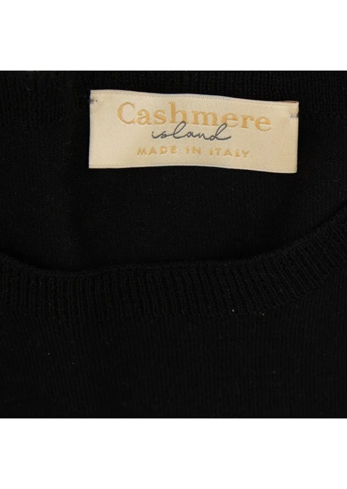 womens t shirt cashmere island riomaggiore black