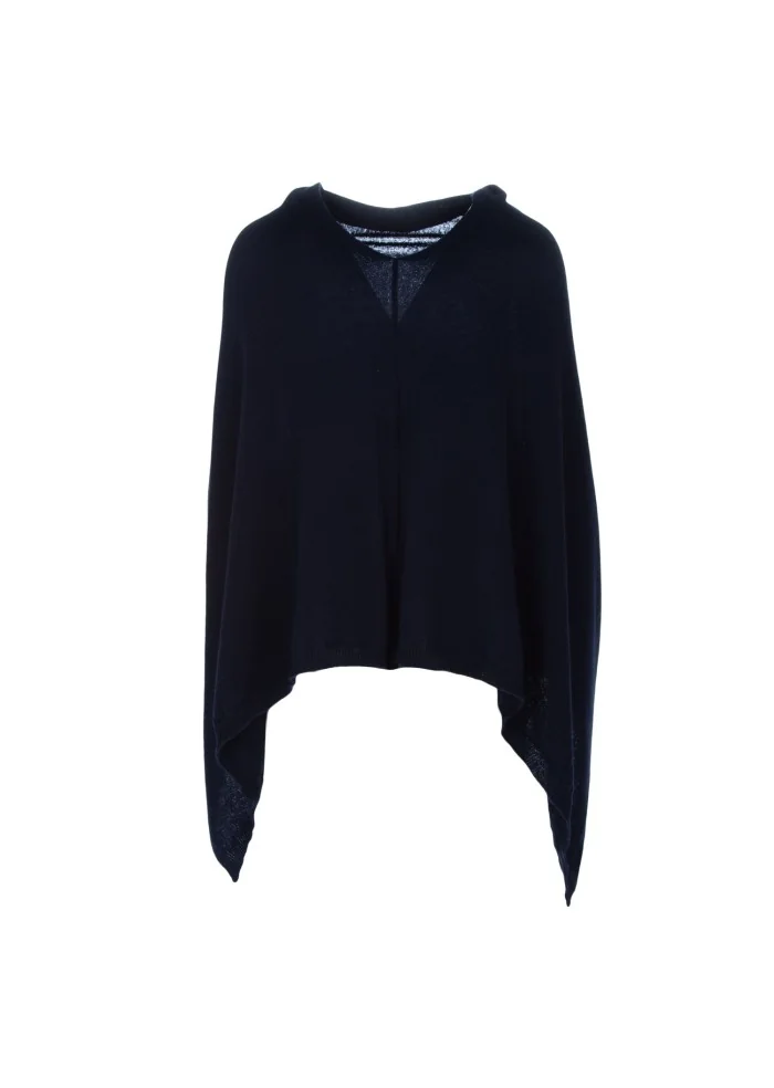 damen poncho cashmere island sorrento blau