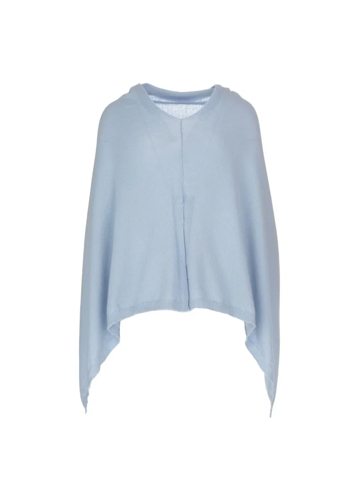 damen poncho cashmere island sorrento blauer himmel