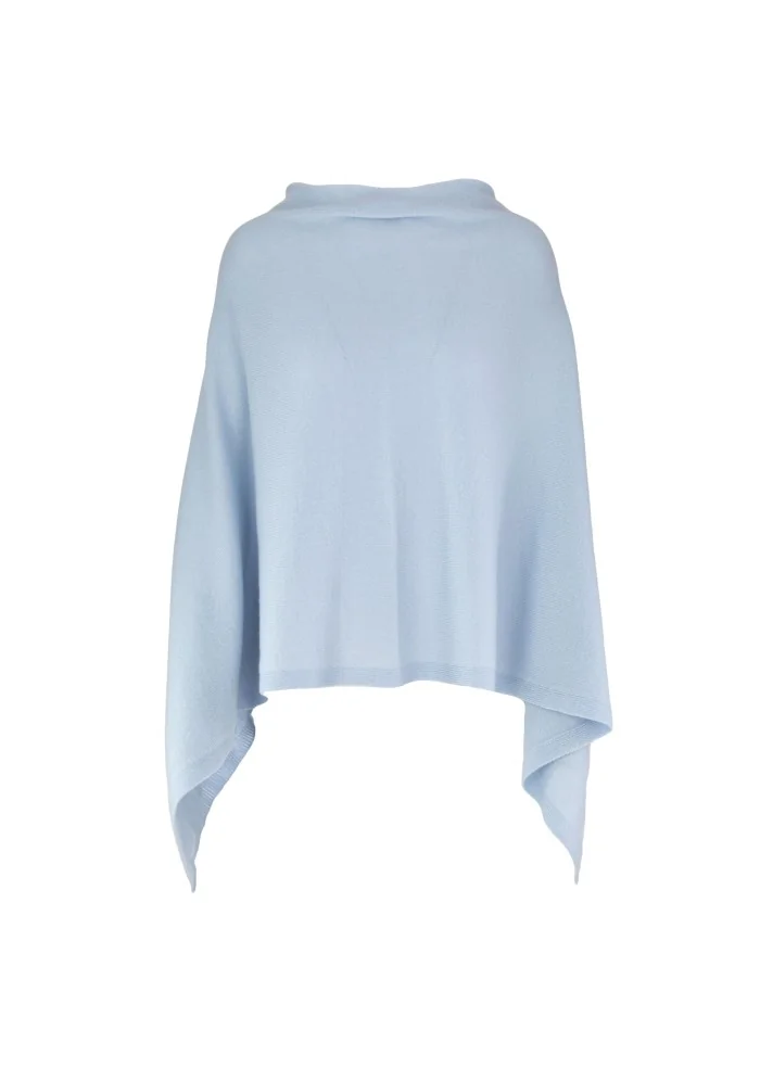 CASHMERE ISLAND | PONCHO SORRENTO AZZURRO CIELO