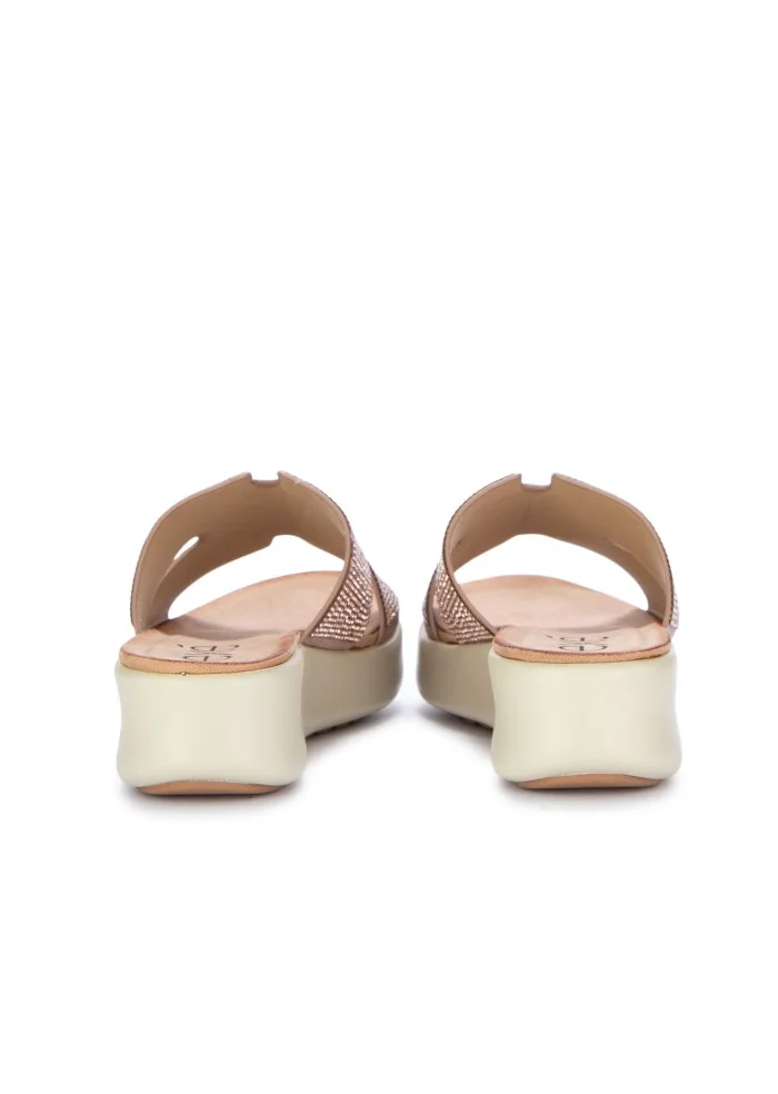 sandali donna exe platform luccicanti rosa