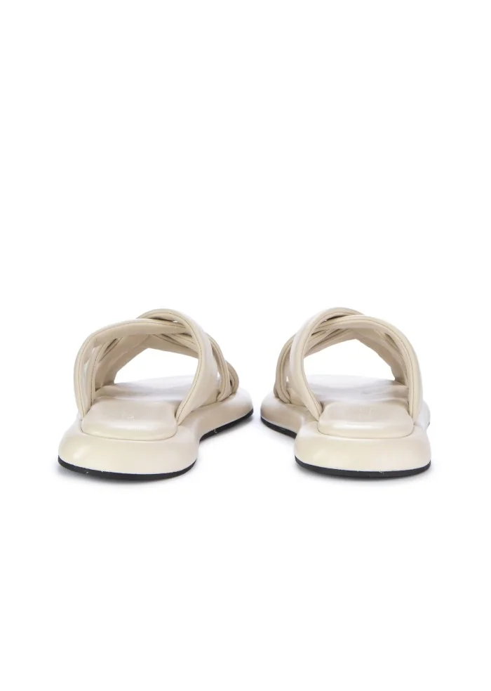 womens sandals hadel without strap white