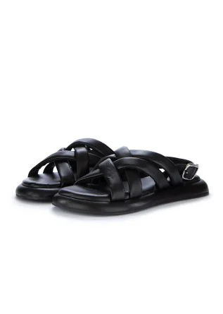 womens sandals hadel woven black