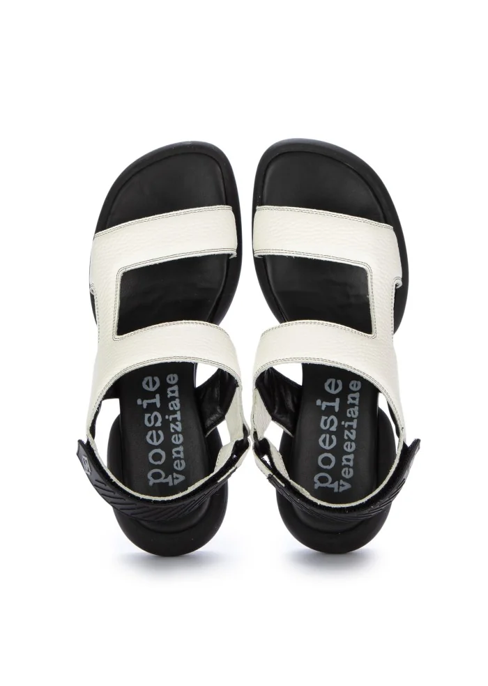 womens sandals poesie veneziane ash white black