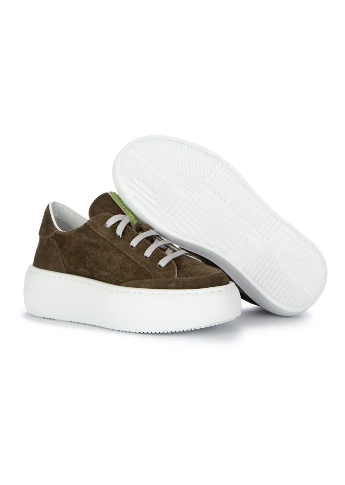 damen sneaker andia fora izar wildleder grun