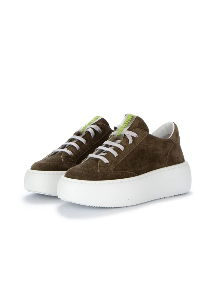 damen sneaker andia fora izar wildleder grun