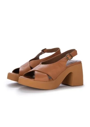womens heels sandals bueno leather brown