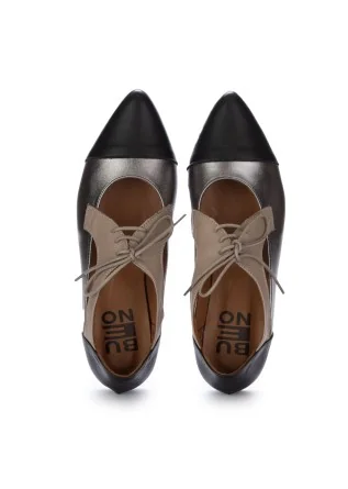 BUENO | FLAT SHOES TOE BLACK SILVER TAUPE