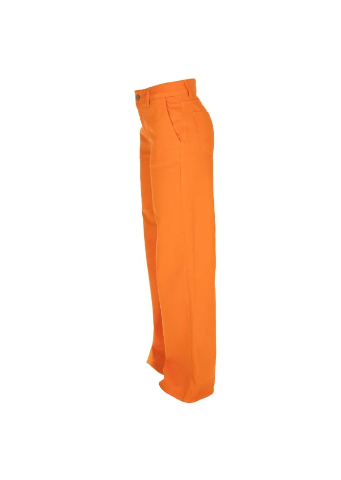 womens trousers kartika wide leg orange