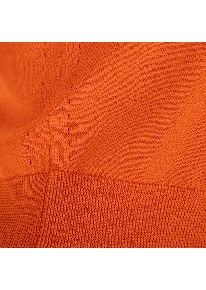 damen pullover semicouture v ausschnitt orange