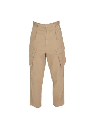 womens trousers semicouture cargo beige