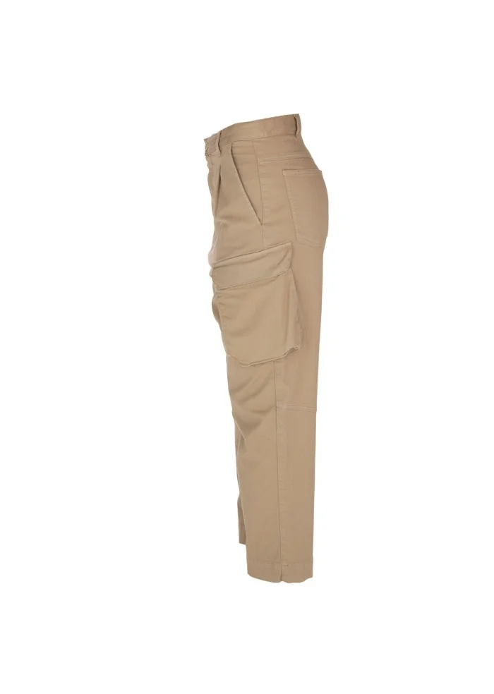 damen hose semicouture cargo beige