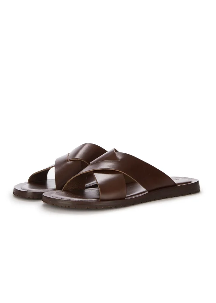 herren sandalen cuoieria toscana dive cognac braun