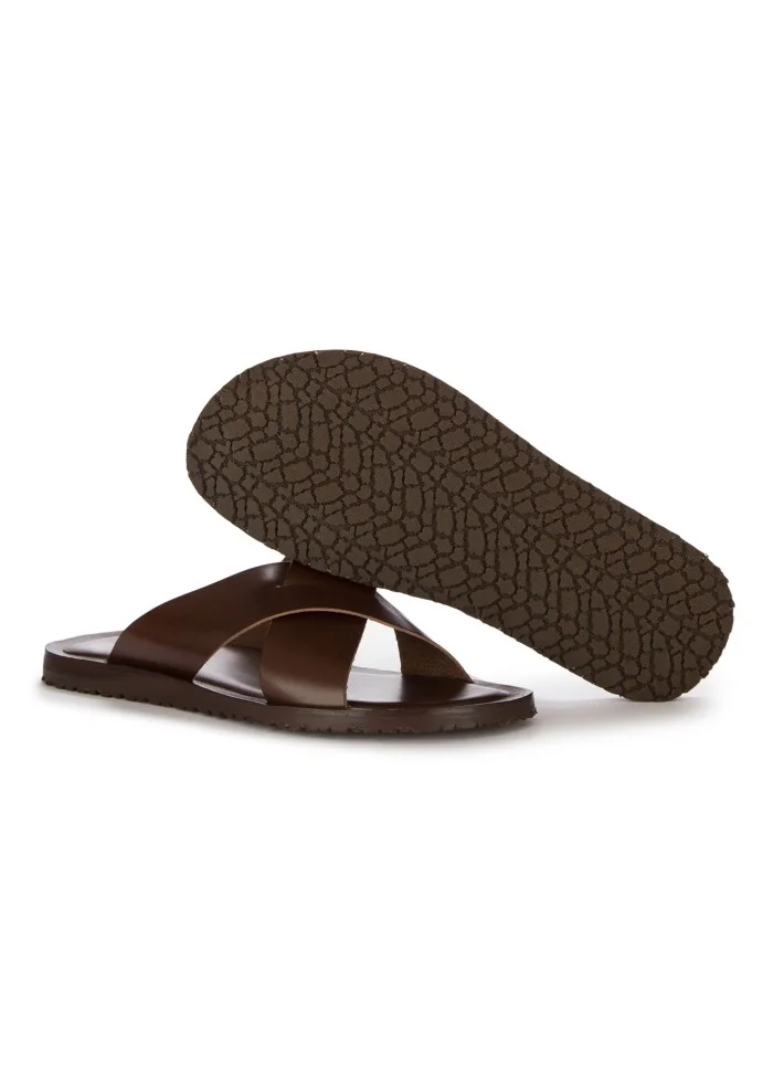 herren sandalen cuoieria toscana dive cognac braun