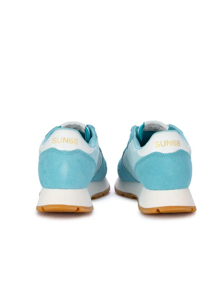 sneakers donna sun68 ally glitter textile azzurro