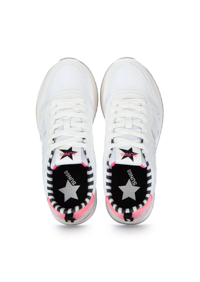 damen sneaker sun68 stargirl transparent patch weiss