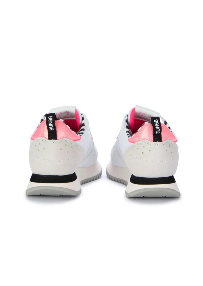 sneakers donna sun68 stargirl transparent patch bianco