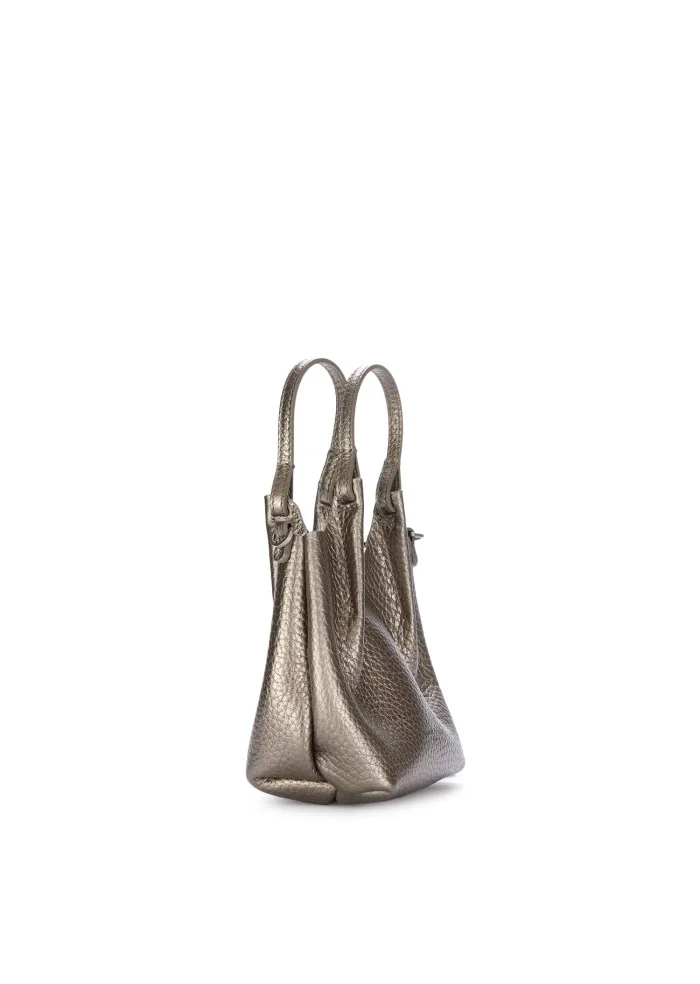 borsa a mano donna gianni chiarini dua mini metallico