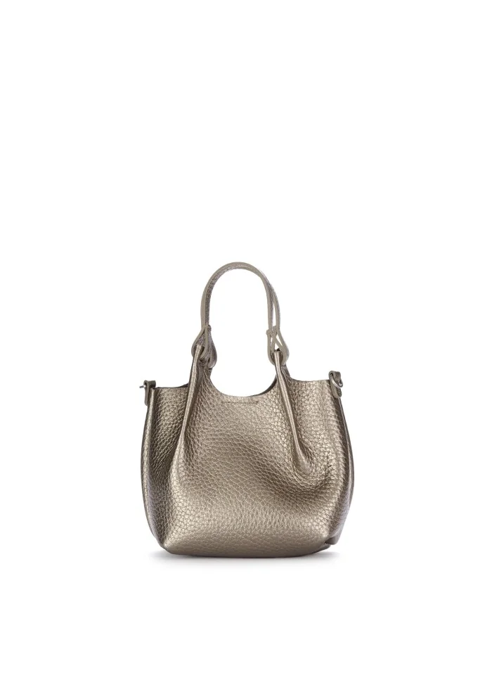 borsa a mano donna gianni chiarini dua mini metallico