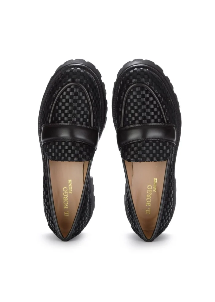 damen loafer il borgo firenze dama schwarz