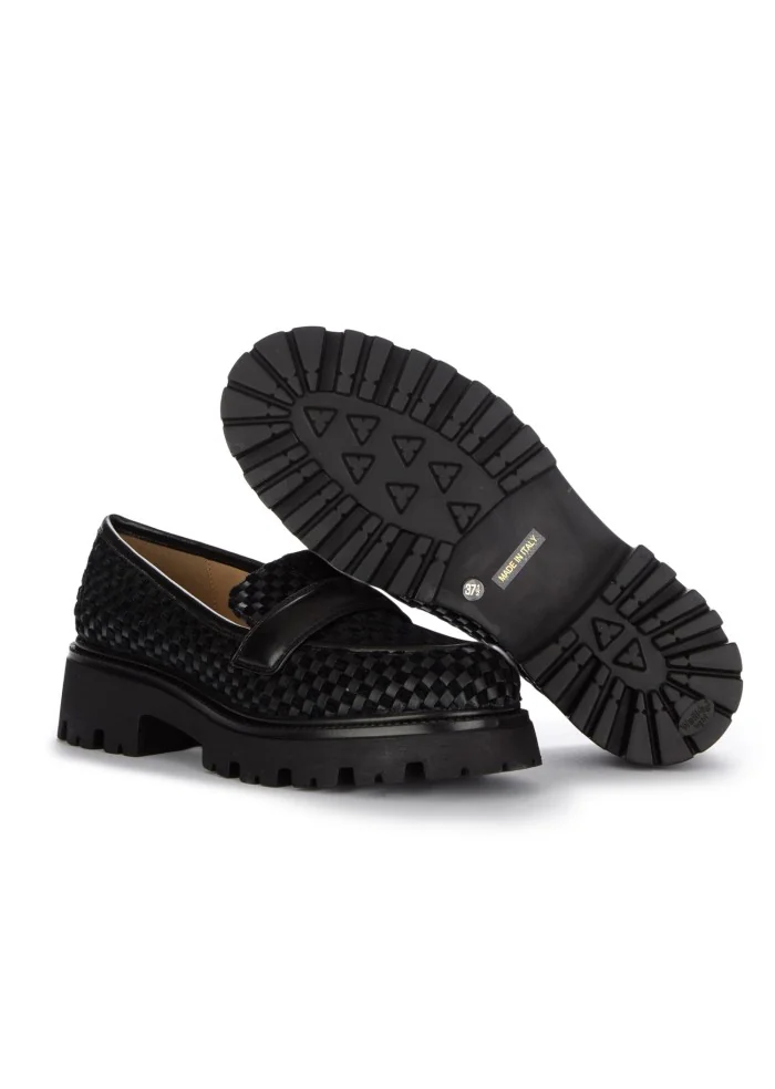 damen loafer il borgo firenze dama schwarz