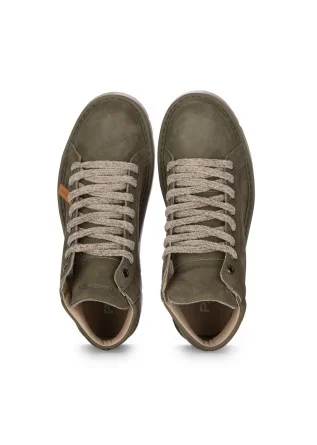 PANCHIC | HIGH SNEAKERS LEATHER GREEN