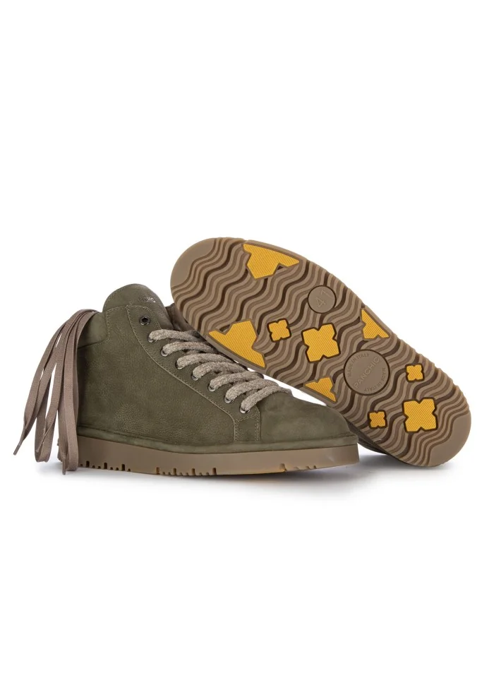 sneakers alte uomo panchic pelle verde